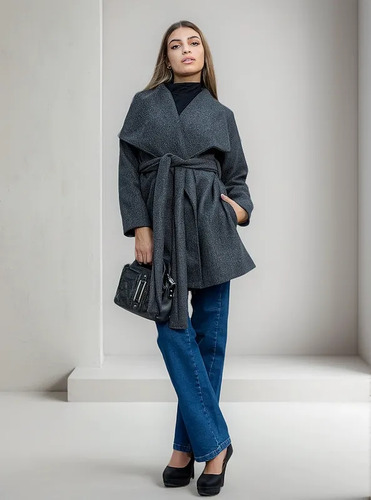 Tapado Londres Con Tira Y Bolsillos De Invierno