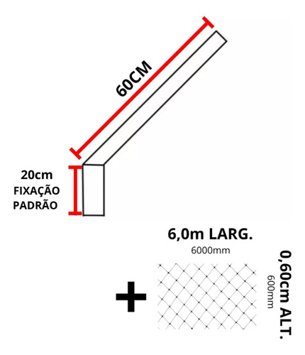 Sistema Anti Fuga Para Gatos - Kit 13 Hastes + Rede Proteção