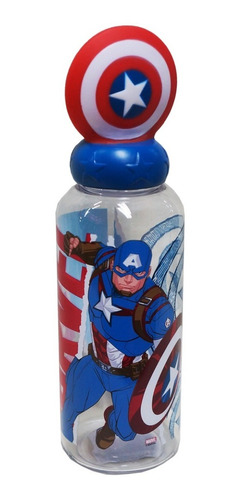 Botella Agua Infantil Avenger Figura 560ml Cresko