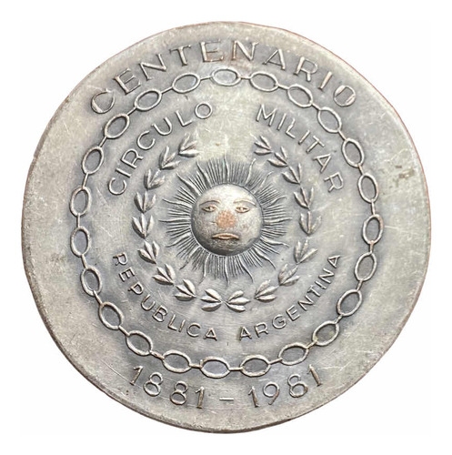 Medalla Círculo Militar Argentino Centenario 1881 - 1981