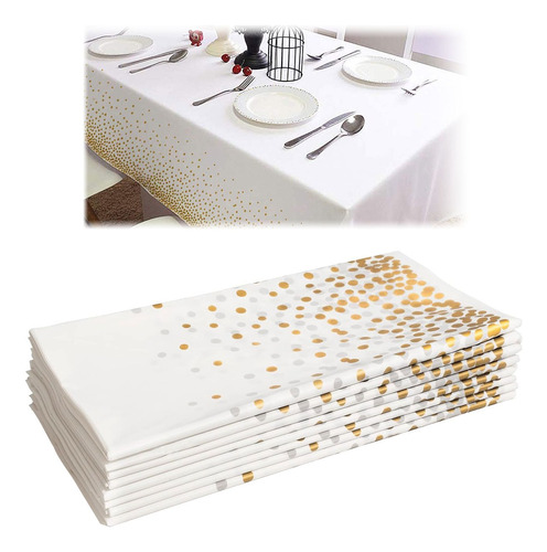 8pcs Mantel Plástico Para Mesa Decoración Cumpleaños Fiesta