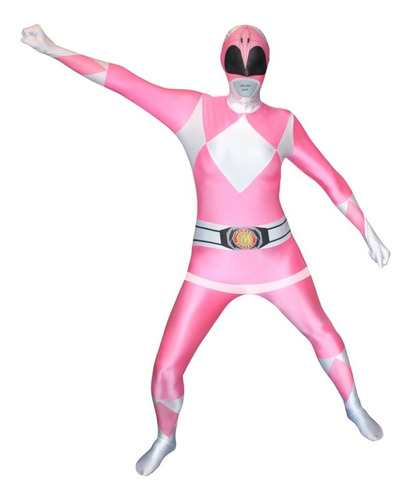 Disfraz De Power Rangers Ranger Rosa Para Mujer Damas Envio Gratis 