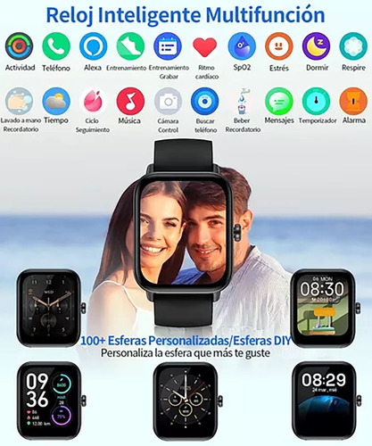 Reloj Inteligente Mujer Deportivo Ip68 Para Huawei Xiaomi Io