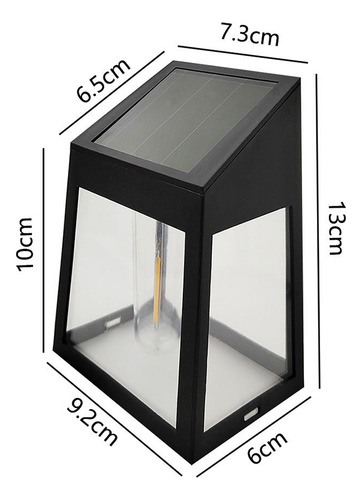 2 Lámparas Solares Abs Shell Impermeables Para Exteriores