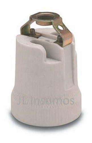 Imagen 2 de 3 de Pack 100 Portalampara De Ceramica E27 Normalizo