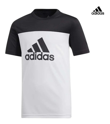 Playera adidas Niños Blanco Negro Polo Equipment Dv2917 | Envío gratis