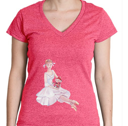 Playera Diseño Cascanueces - Bailarina - Ballet