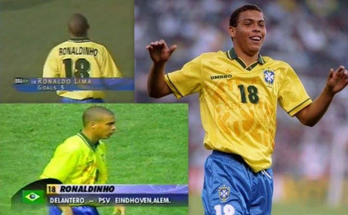 Seleccion De Futbol De Brasil Umbro 1994 #18 Ronaldinho (Usado)