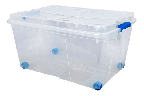 Baul Organizador 60 Litros Rollbox Transparente Wenco