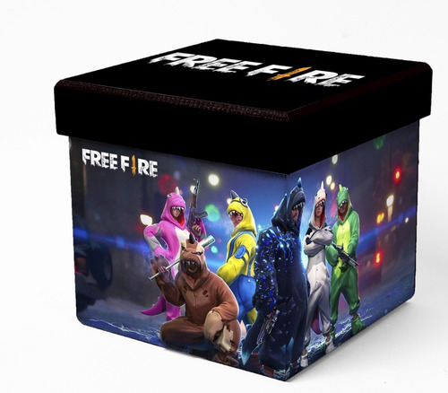 Caja De Madera Free Fire Regalo Personalizado P Gamer 12x12