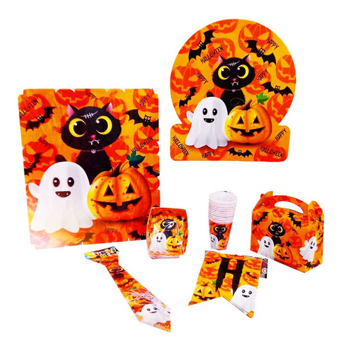 Decoración Infantil Fiesta Halloween Set X36 + Regalo