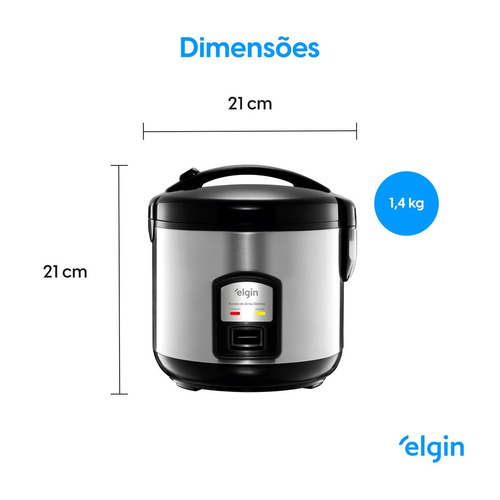 Panela De Arroz Elétrica Elgin 400w 5 Xícaras - 127v Voltagem 127v