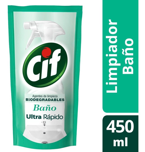 Repuesto Cif Limpiador Liquido Gatillo Baño 450ml Economico
