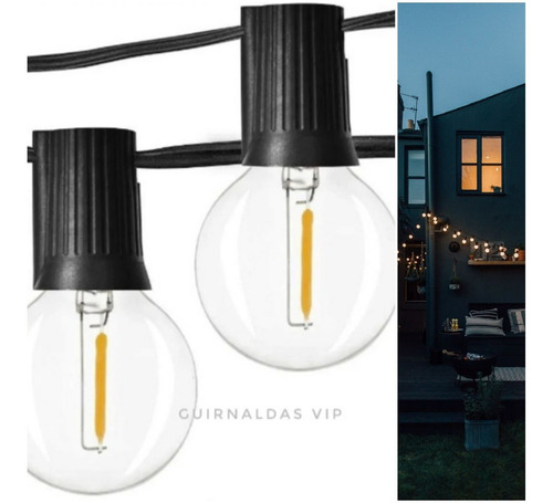 Guirnalda Solar 20 Luces Led Batería Litio