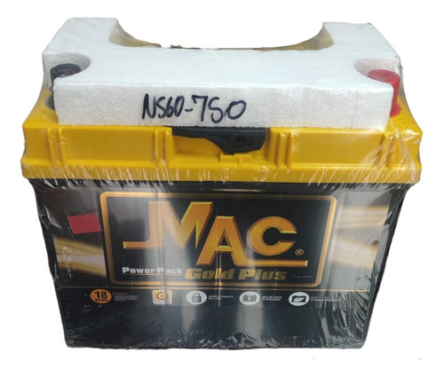 Batería Mac Gold Ns60zl750mg Chevrolet Sail, Honda Civic