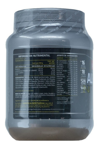 Imagen 3 de 4 de Albumina De Huevo (natural 500 Gr) Prowinner