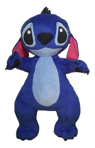 Peluche Stitch Pequeño 20 Cm Azul Y Rosado Suave Importado