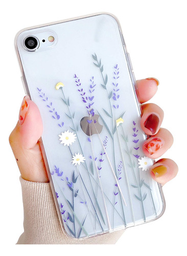 Hjwkjus Funda Para iPhone Niña Mujer Elegante Goma Tpu Suave