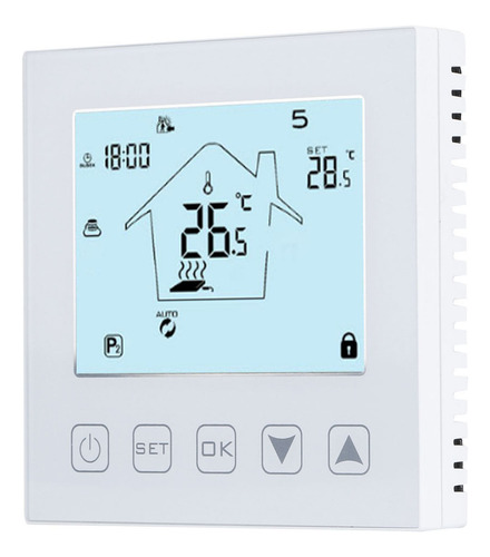 Pantalla Lcd De Termostato De Calefacción Con Control Remoto