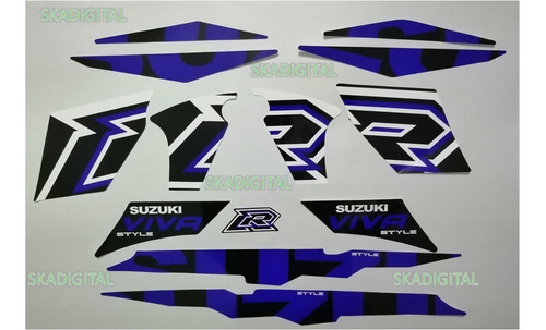 Kit Completo De Calcomanías Suzuki Viva R Style 2018