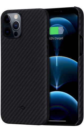 Funda Para iPhone 12 Pro Fibra De Carbono Magnetica Pitaka