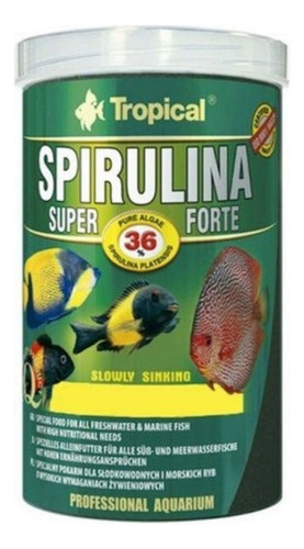 Ração Tropical Spirulina Super Forte Chips 130g P/ Peixes