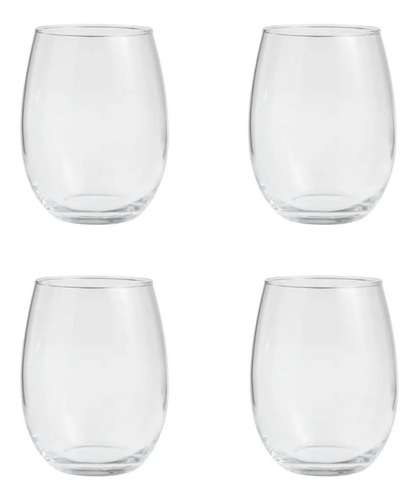 Set 4 Vasos De Vino Glasso Aperitivo 550ml Wine Tumbler