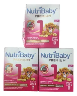 Nutribaby Premium 1 (3 Cajas De 225g C/u= 725g))