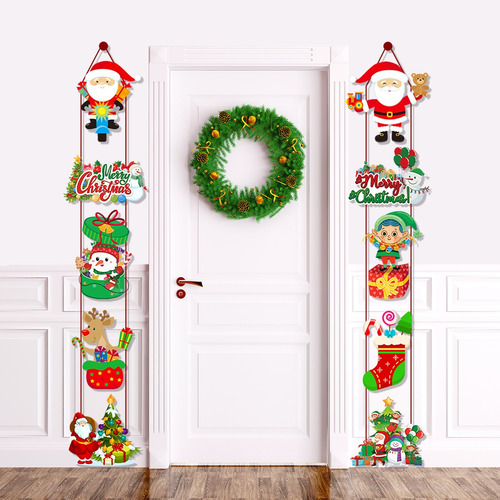 Banner Colgante De Decoraciones Navideñas