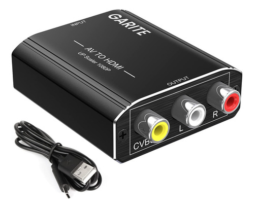 Garite Adaptador Rca A Hdmi, Convertidor Av A Hdmi, Converti