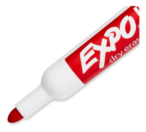 Pincel Para Quadro Branco Tank Expo Com 12 Unidades Vermelho