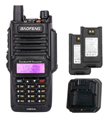 Walkie Talkie Baofeng Uv-9r Plus Radio Bidireccional 15 Km Color Negro