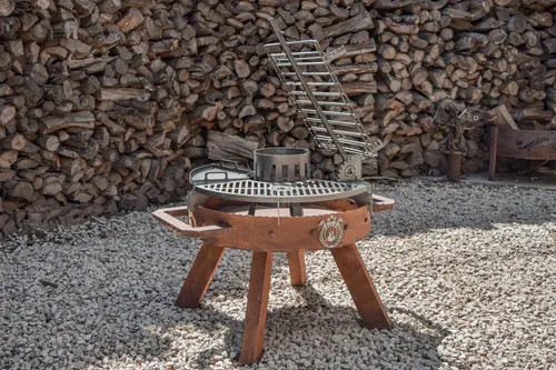 Asador Fogonero Bjorn 80 Cm De Diametro