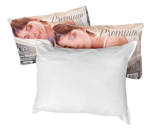 Travesseiro Premium Texhome 50x70 Suporte Firme Cor Branco