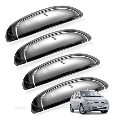 Kit De 4 Cubre Manijas Cromadas Renault Scenic