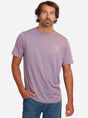 Polera M/c  Roller Mt Rosado Hombre Ripcurl