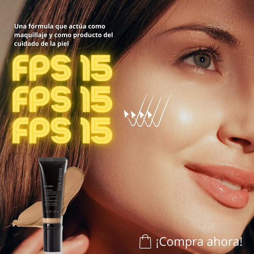 Cc Cream Mary Kay Crema Corrector Facial De Color Con Fps 15
