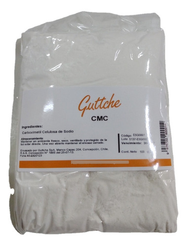 Cmc, Carboximetilcelulosa 100g, Guttche Repostería