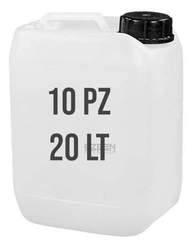 Garrafón De 20 Litros Bidón Porrón 1 Pz Tapón Negro