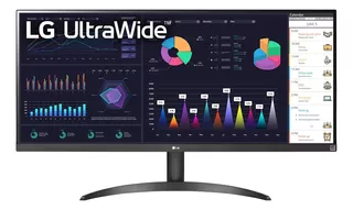 Monitor LG Ultrawide 34wq500-b 34 Fhd Ips 100hz Hdmi / Dp Color Negro