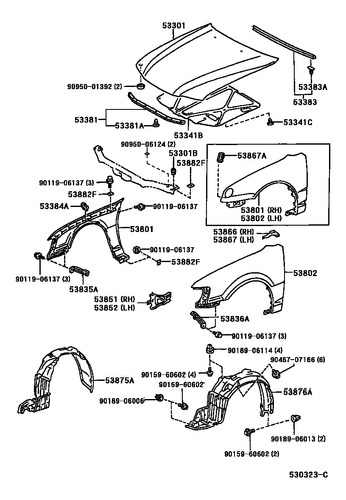 Capot Original Toyota Corolla 99-2000 (sapito)