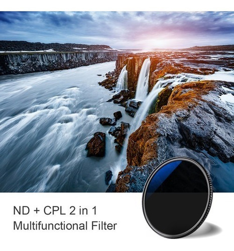 Filtro Polarizador Cpl + Nd8 Nano-xpro K&f Concept 49mm