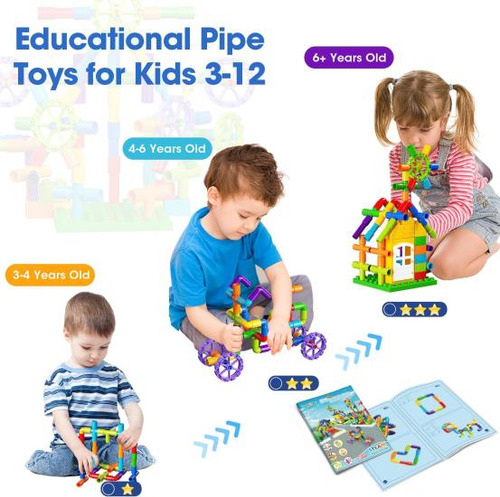 Burgkidz Bloques De Construcción Stem Pipe Tube Juguetes De