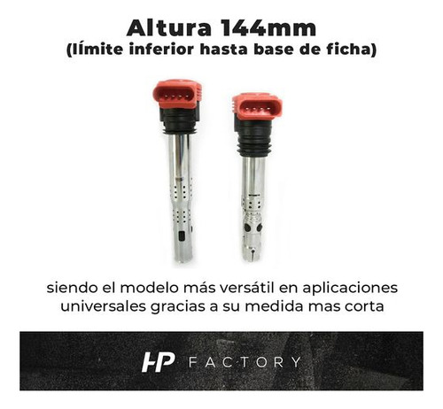 Imagen 5 de 10 de Bobina Roja Red Plasma Ftx Audi Vw 1.8 T - 4 Unidades