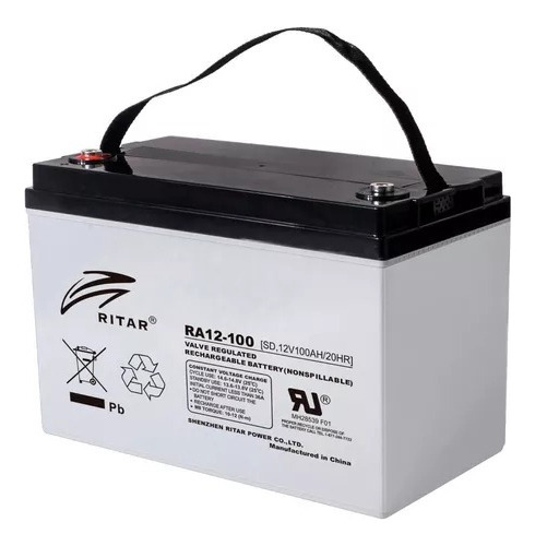 Bateria 12v 100ah Agm Ritar Ra12-100 Solar Libre Mantto Seca