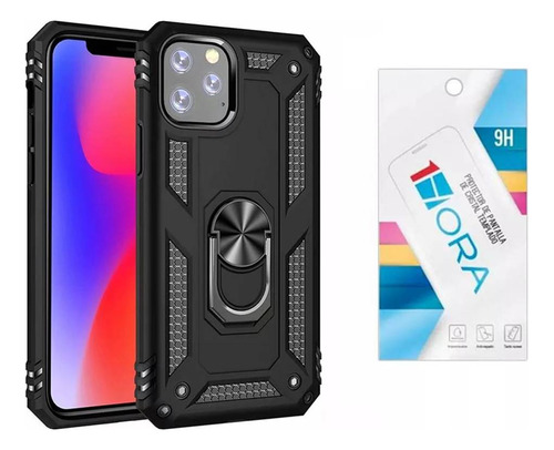 Funda De Uso Rudo Tipo Anillo Para Xiaomi Poco X3 + Mica