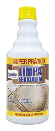 Removedor De Ferrugem Limpa Porcelanato Parede Duratto 500ml