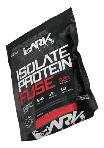 Suplemento de proteína en polvo Dark Lab Isolate Protein Fuse con sabor a vainilla en bolsita de 900 g