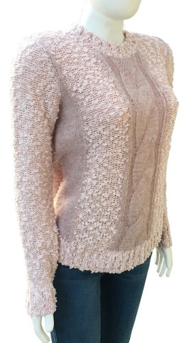 Imagem 1 de 3 de Blusa Tricô Ana Hickmann Ref. 591 Trança Frontal E Intarsia