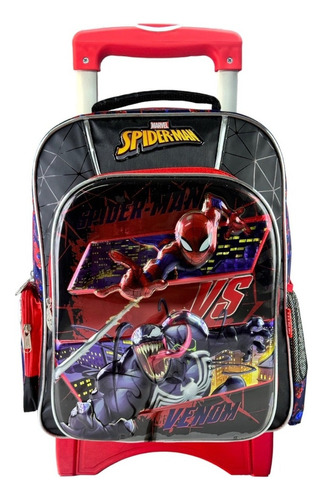 Mochila Spiderman Con Ruedas Original Primaria